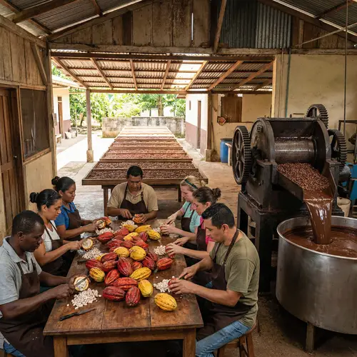 Cocoa Manufacturing to Cocoa Liquor Process