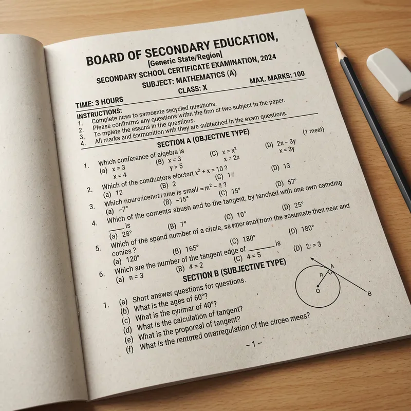 2024 MP Board Class 10 Maths Paper | Educational Exam