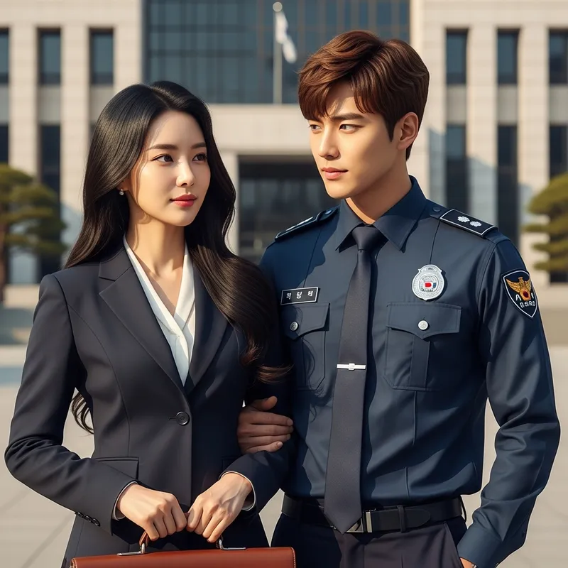 Korean Lawyer and Her Policeman Boyfriend