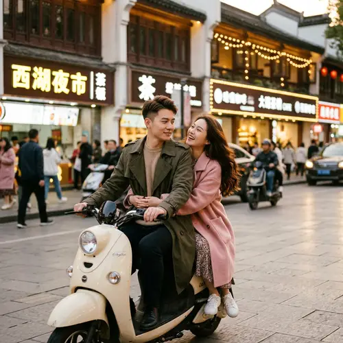 Chinese Drama: A Couple Riding Together