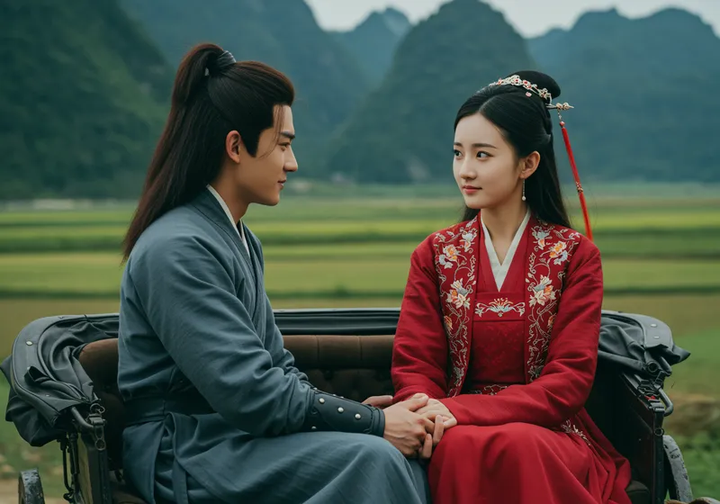 Chinese Drama: A Couple Riding Together