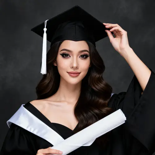 Graduation Portrait: High-Def College Graduate Image