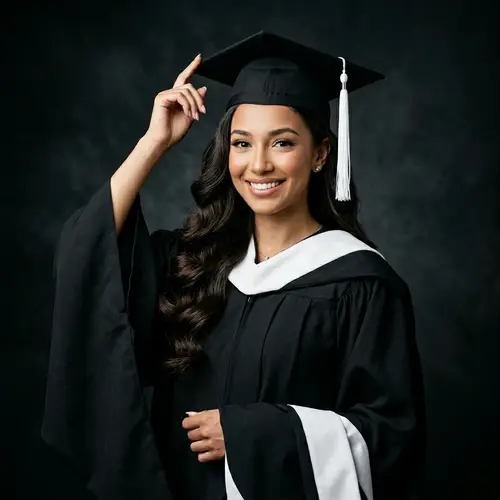 Graduation Portrait: High-Def College Graduate Image