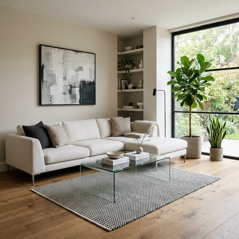 Modern Living Room, Minimalist Design | Stylish Contemporary Space