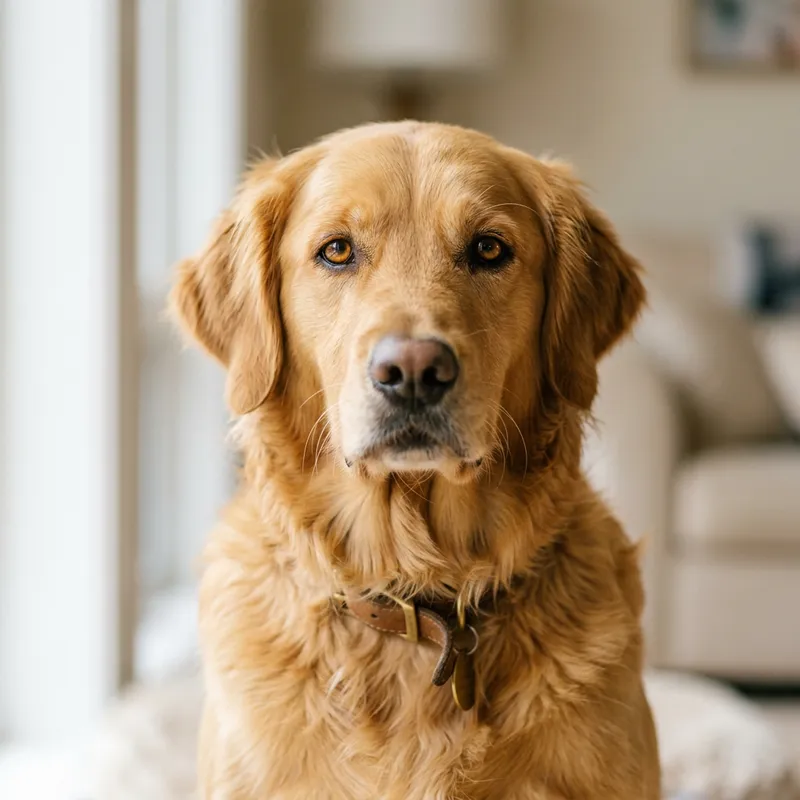 Golden Retriever Portrait: Expressive and Gentle Golden Retriever Portrait: Expressive and Gentle