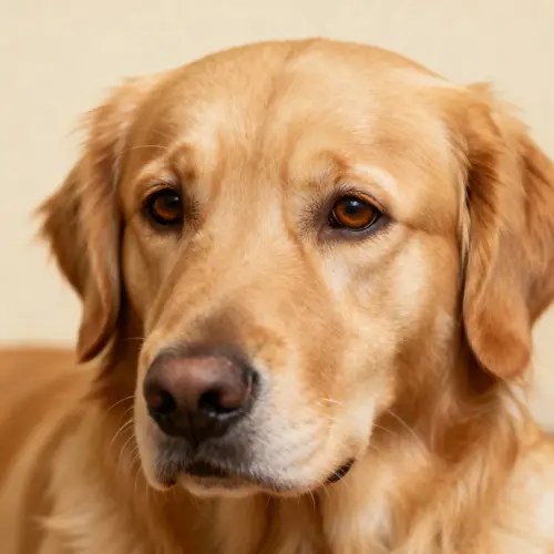 Golden Retriever Portrait: Expressive and Gentle