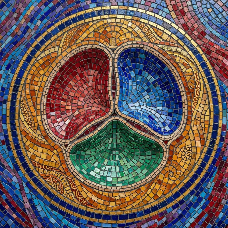 Mosaic Aortic Valve: Artistic Heart Structure