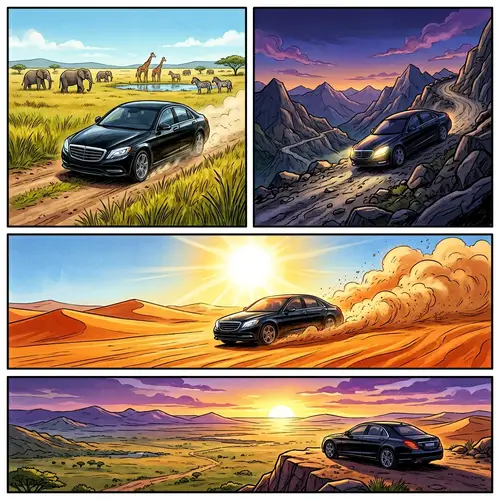 African Automotive Adventure: Exploring Savannas, Mountains & Deserts