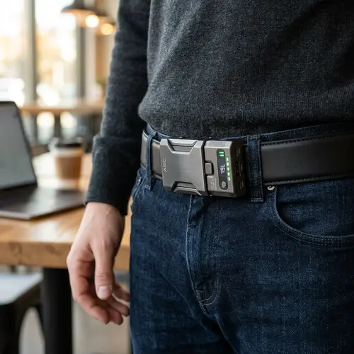 Innovative Rechargeable Belt with Detachable Power Module