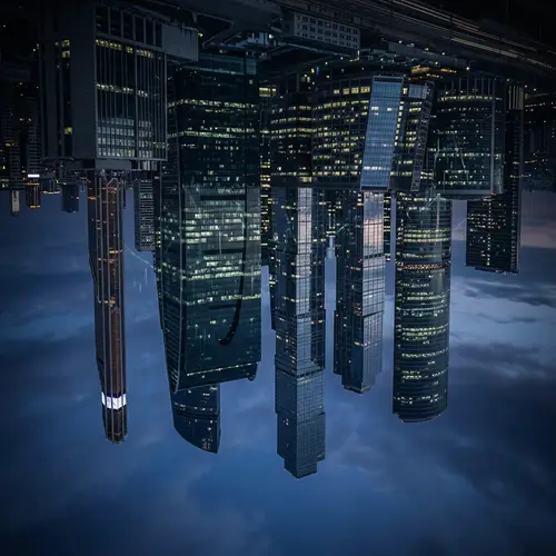 Upside-Down Dark-Themed Photo for Hedge Fund Website