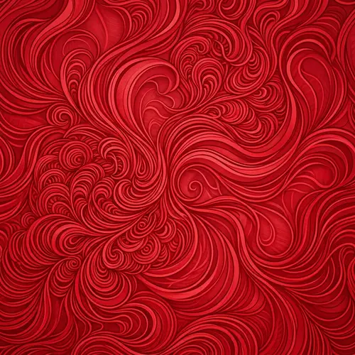 Vibrant Red Swirly Pattern - Mesmerizing Design in Red