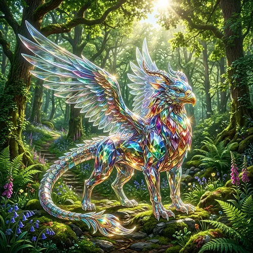 Glass Pokémon - Whimsical Creature of Colors and Light