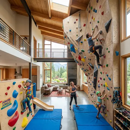 Climber's Family Haven: A Unique Rock Climbing House
