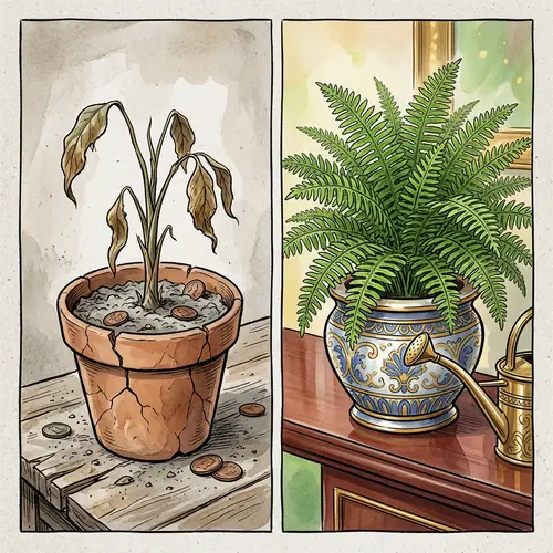 Satirical Illustration on Poverty and Economic Inequality