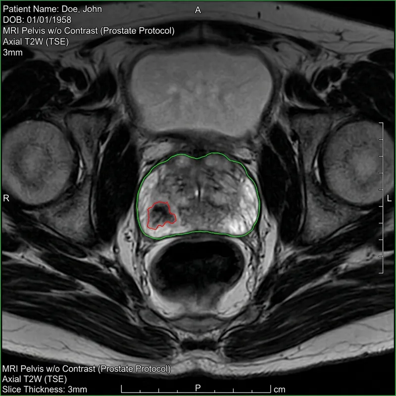 Prostate Gland and Lesion MRI - T2-Weighted Imaging