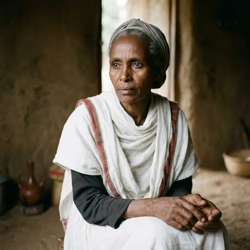 Expressive Portrait of Ethiopian Person | Hunger and Dignity