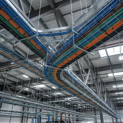 Structured Cable Track Organization for Building Roofs