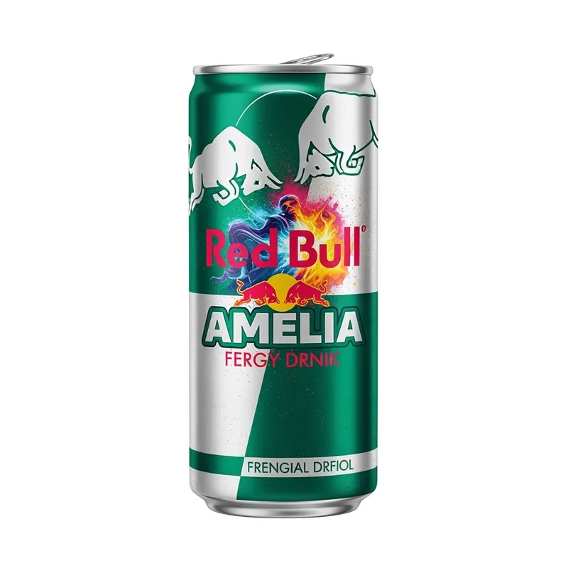 Vibrant Green Red Bull Can Featuring 'Amelia' Vibrant Green Red Bull Can Featuring 'Amelia'