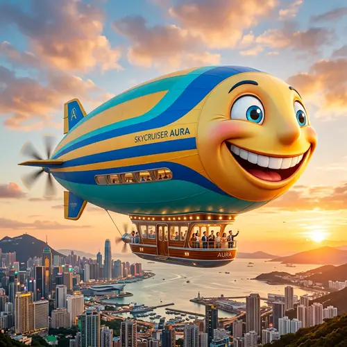 Luxurious Smiley Zeppelin for Young Professionals