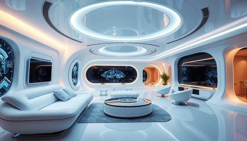 Futuristic Interior Design with Advanced Technology Futuristic Interior Design with Advanced Technology