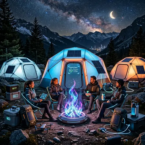 Explore the Futuristic Campsite Experience