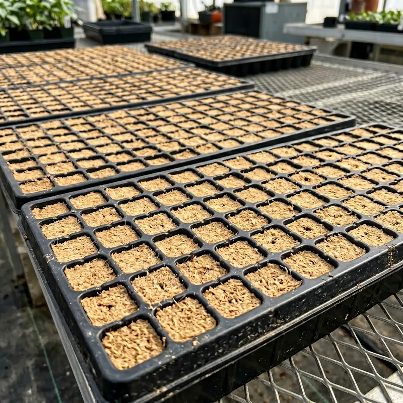 Plastic Seedling Trays: 200 Square Cells, 1.5x1.5cm, 12ml Each Plastic Seedling Trays: 200 Square Cells, 1.5x1.5cm, 12ml Each