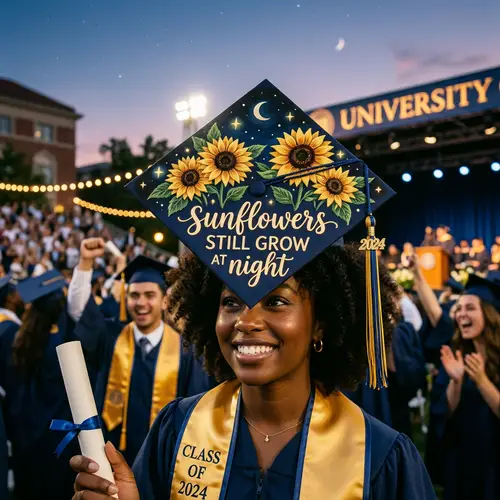 Sunflowers Still Grow at Night - Graduation Inspiration