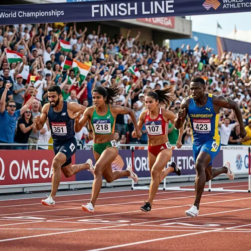 Exciting Race for 1st Place: Dynamic Athletes Competing