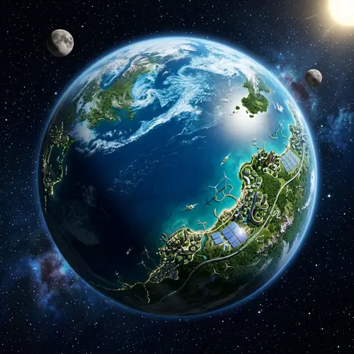 Discover an Earth-like Alien Planet with Solarpunk Tech