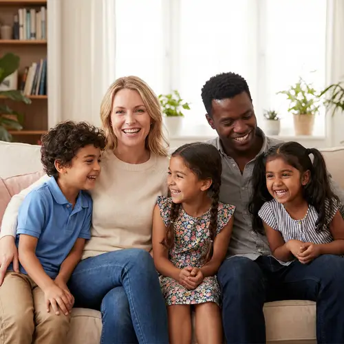 Heartwarming Family Portrait Captured with DSLR