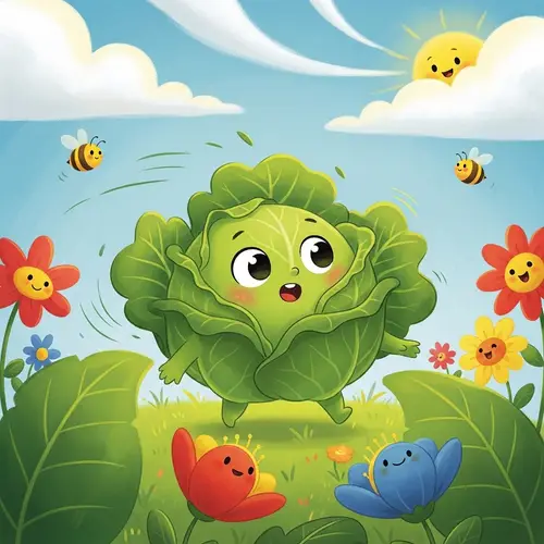 Meet Carl: The Joyful Cabbage Ready to Help