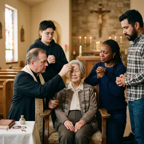 Diverse Anointing of the Sick Ceremony | Healing Scene