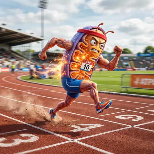 Mitochondria in Motion: The Running Form