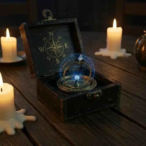 Enhance the Mystery of an Ancient Box and Realistic Candles