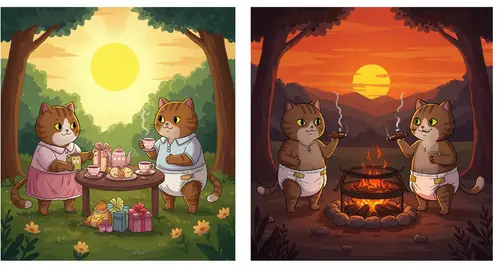 Cats Brunch and Sunset Shenanigans