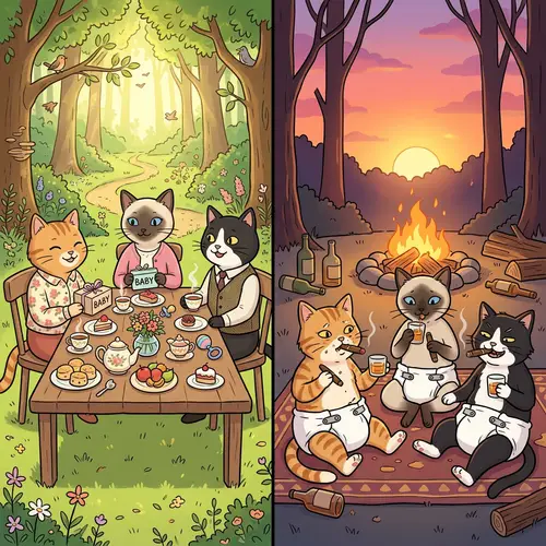 Cats Brunch and Sunset Shenanigans