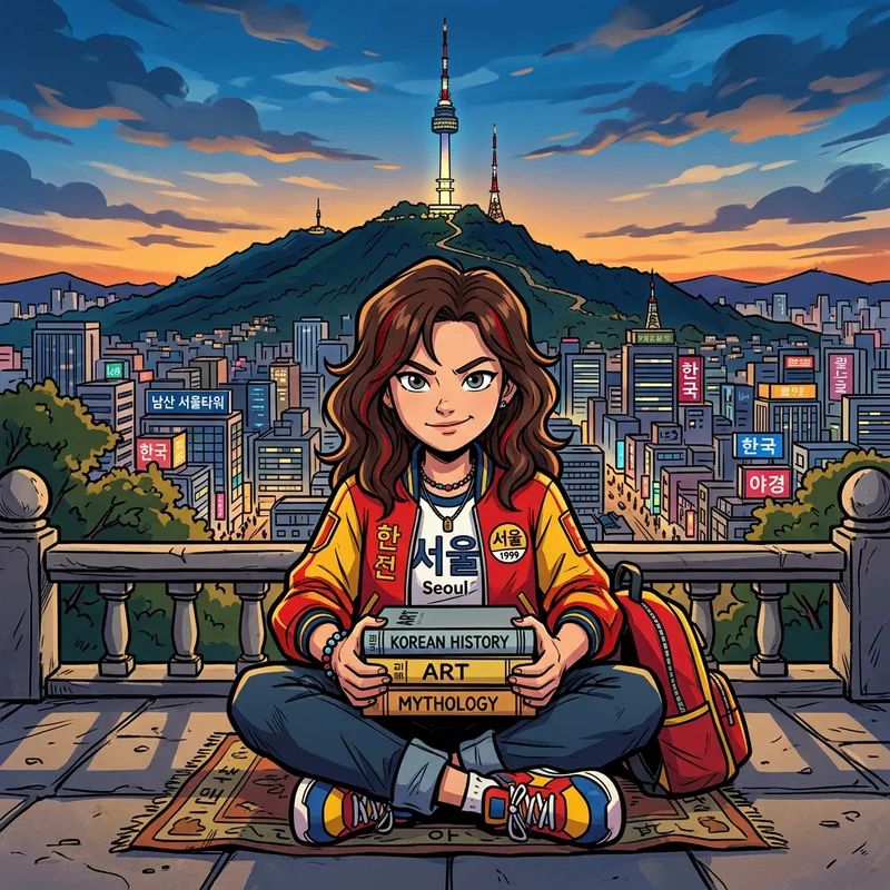 Korean Urban Vibe Animation - Confident Student Art Korean Urban Vibe Animation - Confident Student Art