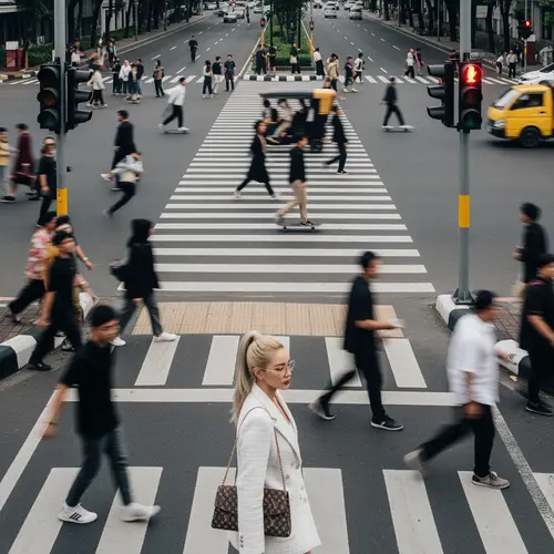 Chic Korean Beauty Influencer in Jakarta