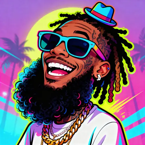 Funny Illustration of Wiz Khalifa