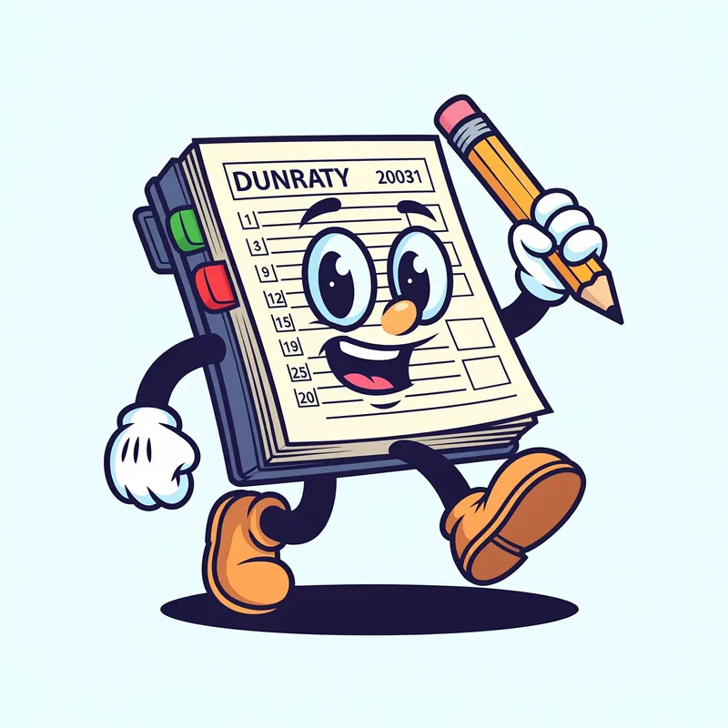 Happy Agenda Mascot Vector Design