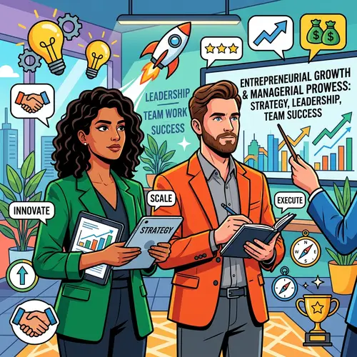 Boost Entrepreneurship & Managerial Prowess - Contemporary Art Style