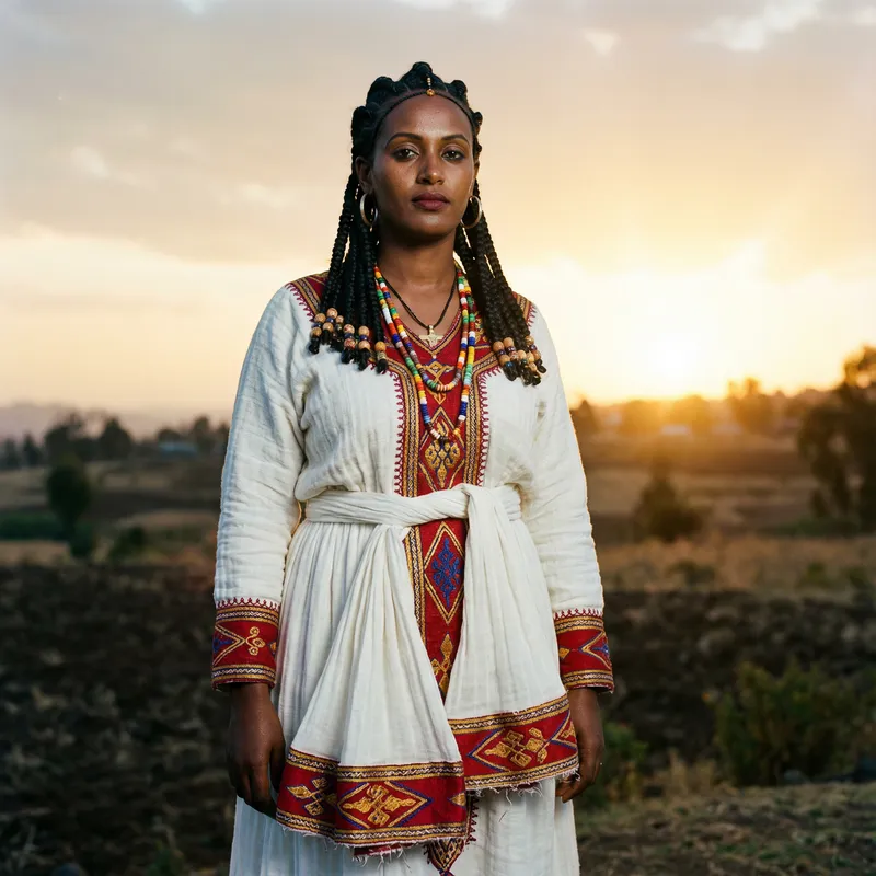 Ethiopian Woman Portrait: Pride and Beauty