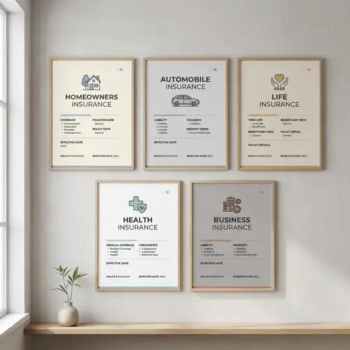 Minimalist Insurance Policies Artwork