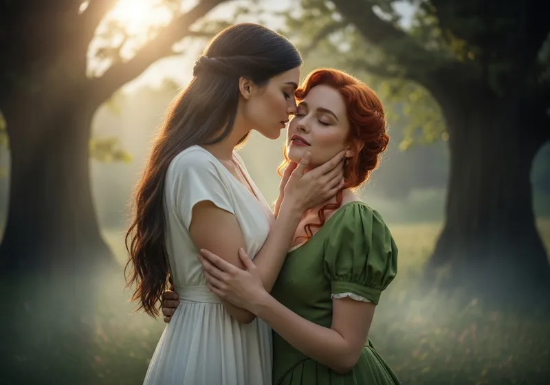 Tender Moment Between Narrative Characters Tender Moment Between Narrative Characters