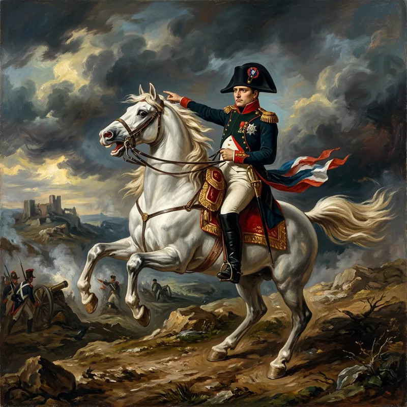 Napoleon Bonaparte: Conqueror on a Majestic Steed
