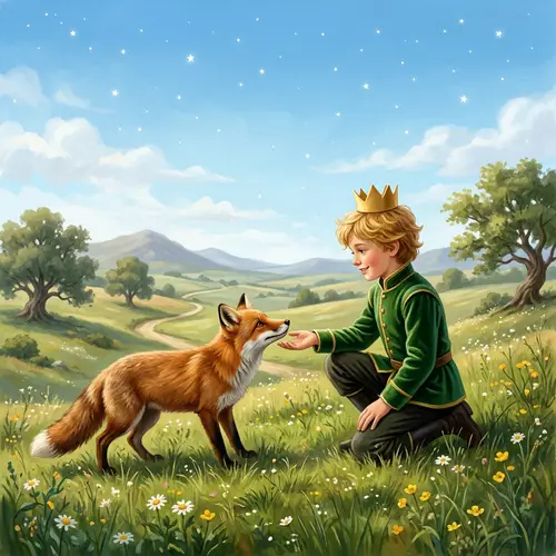 The Little Prince and the Fox - Heartwarming Friendship in Scenic Surroundings