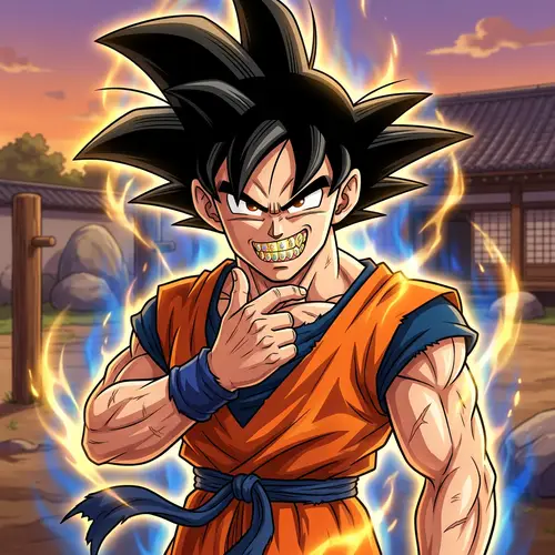 Muscular Anime Protagonist With Flamboyant Grillz