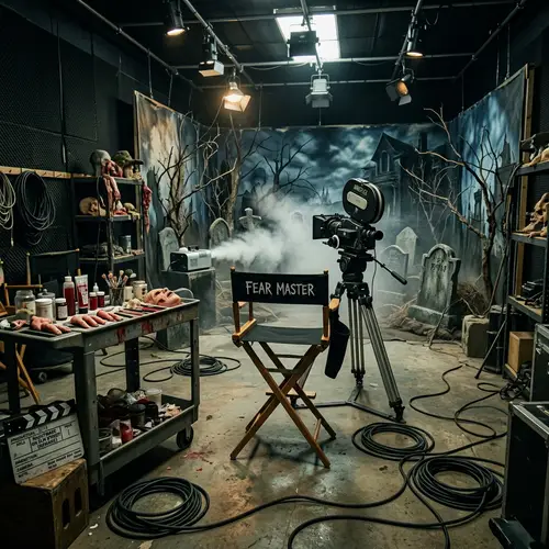 Fear Master Horror Studio: Macabre Film Equipment and Ominous Set