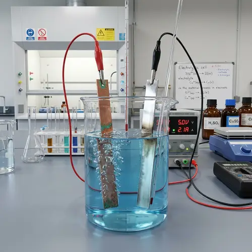 Electrolytic Cell Setup in Scientific Laboratory