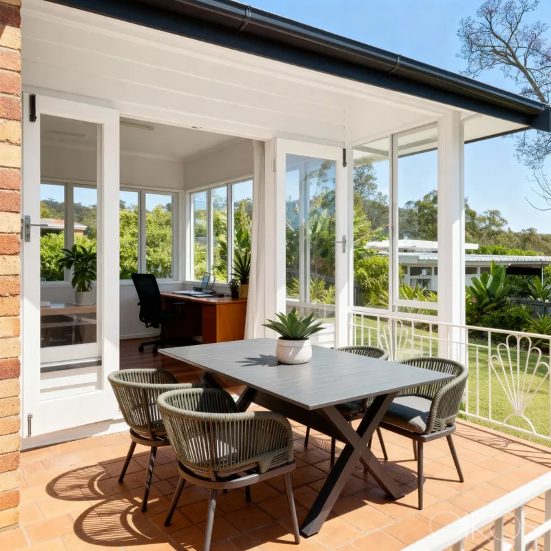 Bright Sunroom Office Space Ideas